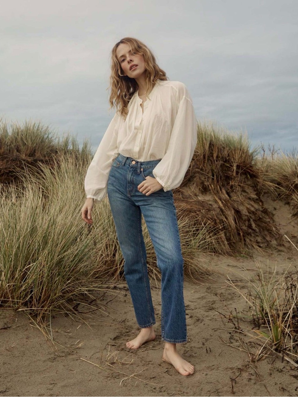 Doen Jane Blouse In Magnolia